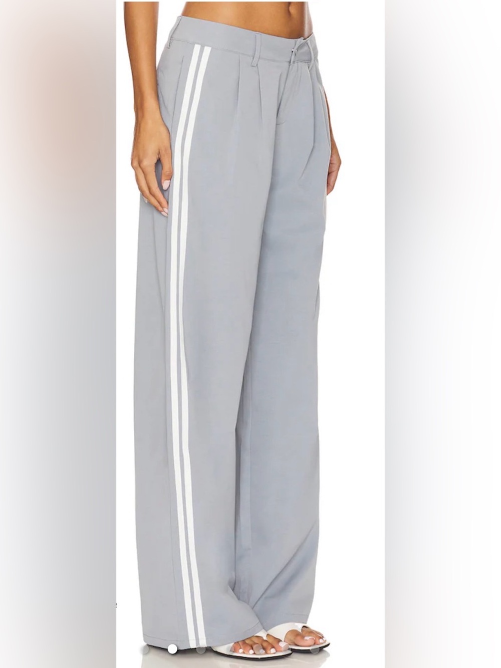 Superdown Katherine Trouser in Grey Stripe- NWT- Medium